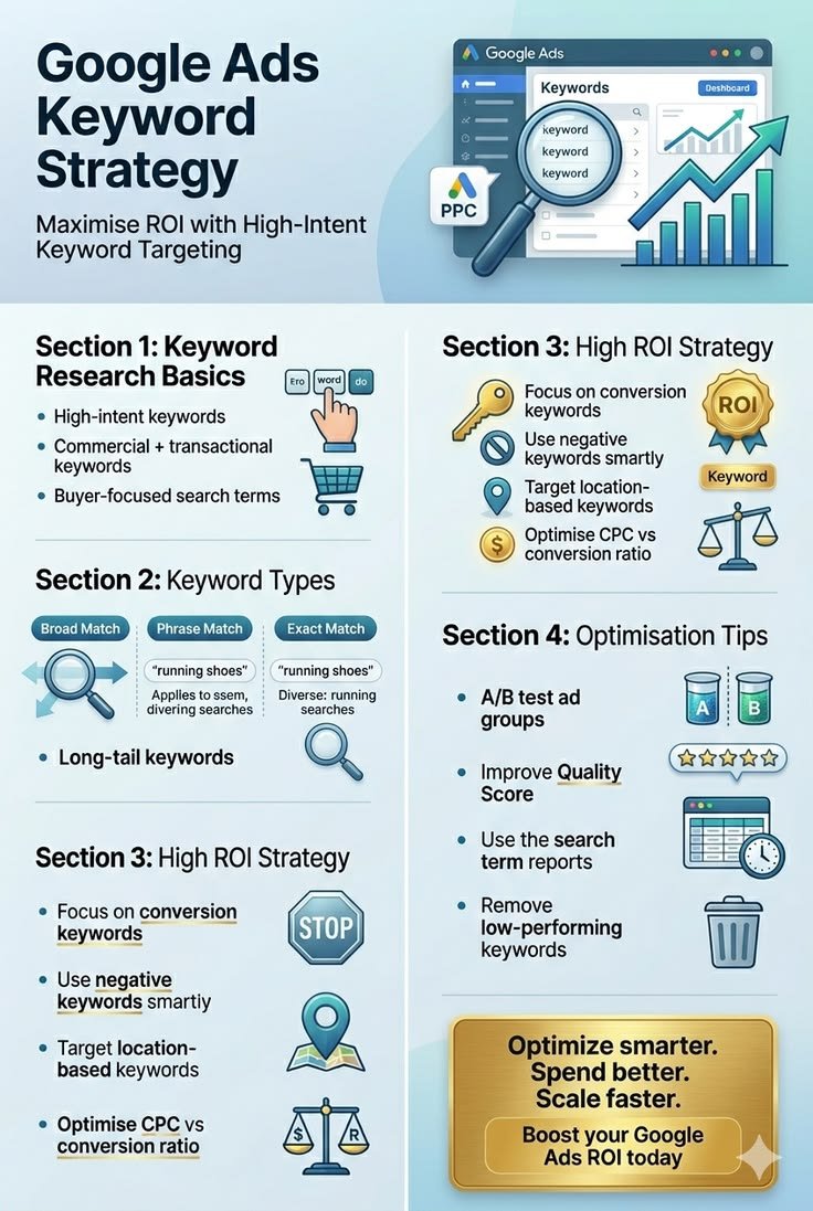 Google Ads Keyword Strategy for Maximum ROI